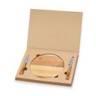 Kit Queijo 3 peças com faca e tábua