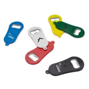 Abridor de garrafa personalizado em plástico para brindes