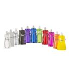 Squeeze dobrável 450ml personalizado com mosquetão para brindes corporativos