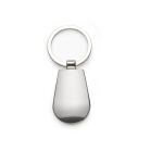 Chaveiro de metal personalizado formato gota com gravação a laser