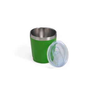 Copo térmico compacto personalizado com tampa e vedação em silicone