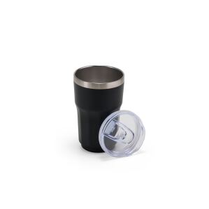 Copo térmico personalizado com tampa e trava de segurança para brindes corporativos