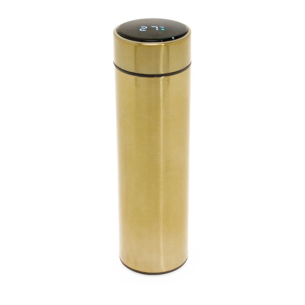 Garrafa-Termica-400ml-com-Display-LED-DOURADO-18016-1703246793 Garrafa térmica 400ml personalizada com infusor para ações promocionais e eventos corporativos