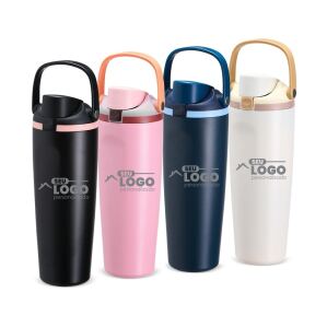 Garrafa térmica 850ml personalizada com gravação a laser e tampa com travaGarrafa térmica 850ml personalizada com gravação a laser e tampa com trava