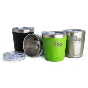Copo térmico 200ml personalizado em inox com gravação a laser