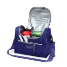 Bolsa térmica personalizada estilo casual com espaço para marmita e utensílios