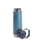 Garrafa térmica personalizada com alça e tampa rosqueável para transporte