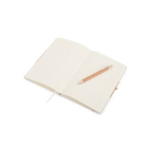 Kit corporativo sustentável com detalhes em cortiça e linho