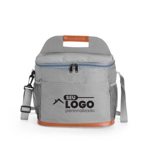 Bolsa térmica 11 litros personalizada com abridor e alça ajustável