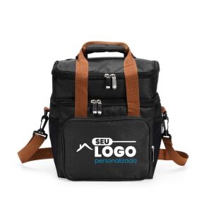 Bolsa térmica dupla 15 litros personalizada com compartimentos térmicos
