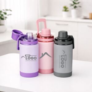 Garrafa térmica 400ml personalizada inox 304 com base antiderrapante