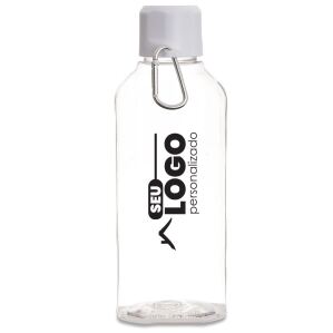Garrafa plástica 730ml personalizada com mosquetão