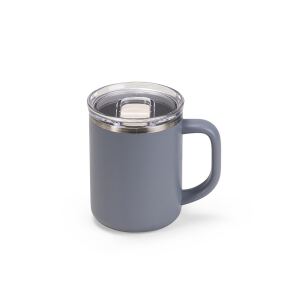 Caneca personalizada com tampa e interior inox