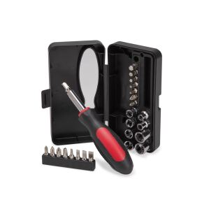 Kit de ferramentas promocional com estojo plástico