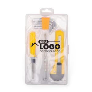 Kit ferramentas 4 peças personalizado para brinde corporativo